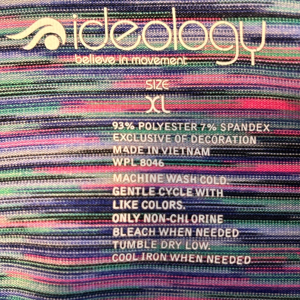 Ideology Multicolor Zip-Front Active Jacket Size … - image 2